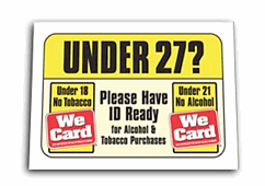 under 27 sign